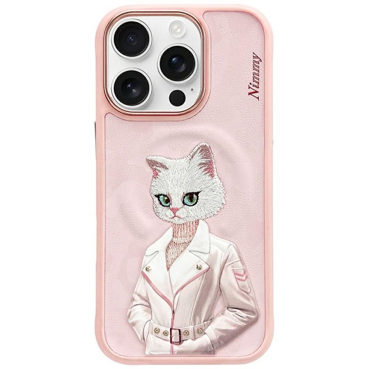 Etui Nimmy Magnetic fashion cute pet     MagSafe do iPhone 16 Pro Max różowy na NearMe.pl