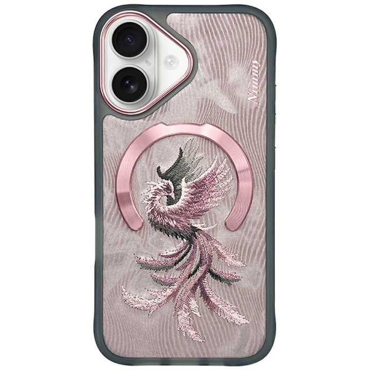 Etui Nimmy Magnetic Fantasy Animal       MagSafe do iPhone 16 różowo złoty na NearMe.pl