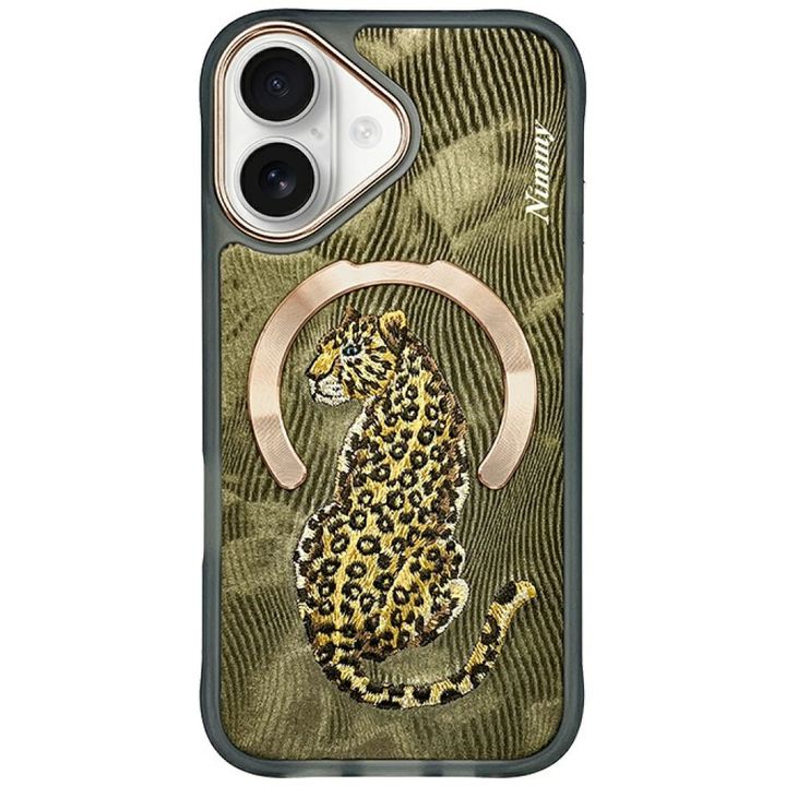 Etui Nimmy Magnetic Fantasy Animal       MagSafe do iPhone 16 złoty na NearMe.pl