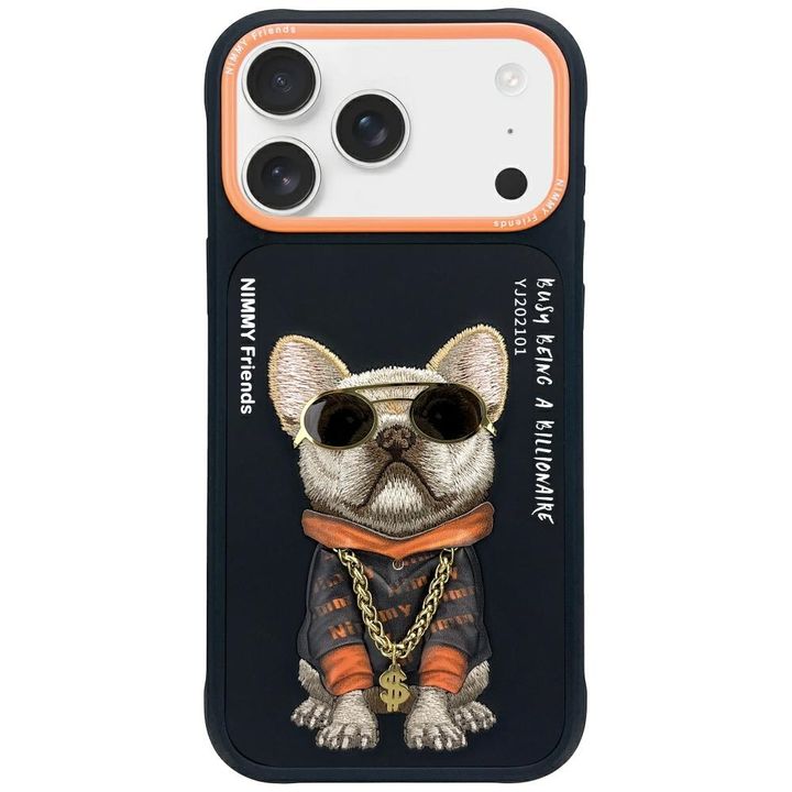 Etui Nimmy Glasses Cool Dog do iPhone 17 Pro Max czarny na NearMe.pl
