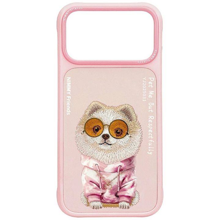 Etui Nimmy Glasses Cool Dog do iPhone 17 Pro różowy na NearMe.pl