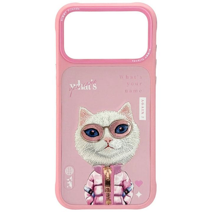 Etui Nimmy Cool&Cute 2.0 Cat do iPhone   17 Pro różowy na NearMe.pl
