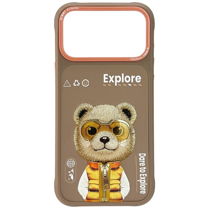 Etui Nimmy Cool&Cute 2.0 Bear do iPhone  17 Pro beżowy na NearMe.pl