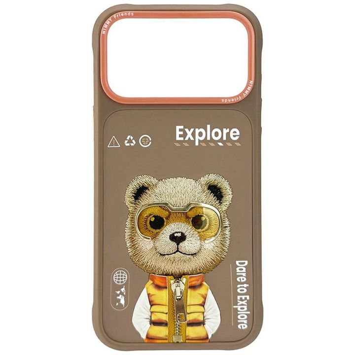 Etui Nimmy Cool&Cute 2.0 Bear do iPhone  17 Pro Max beżowy na NearMe.pl