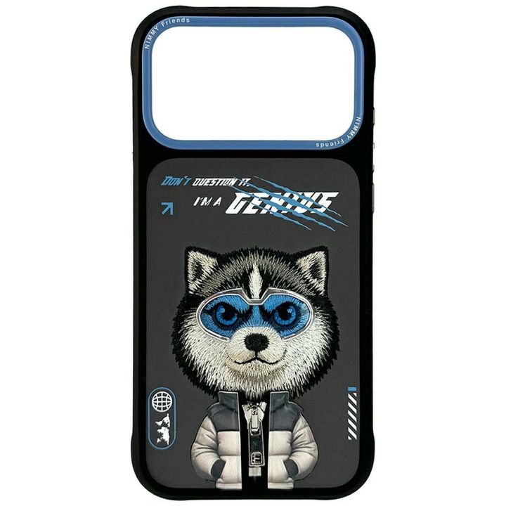 Etui Nimmy Cool&Cute 2.0 Wolf do iPhone  17 Pro Max czarny na NearMe.pl