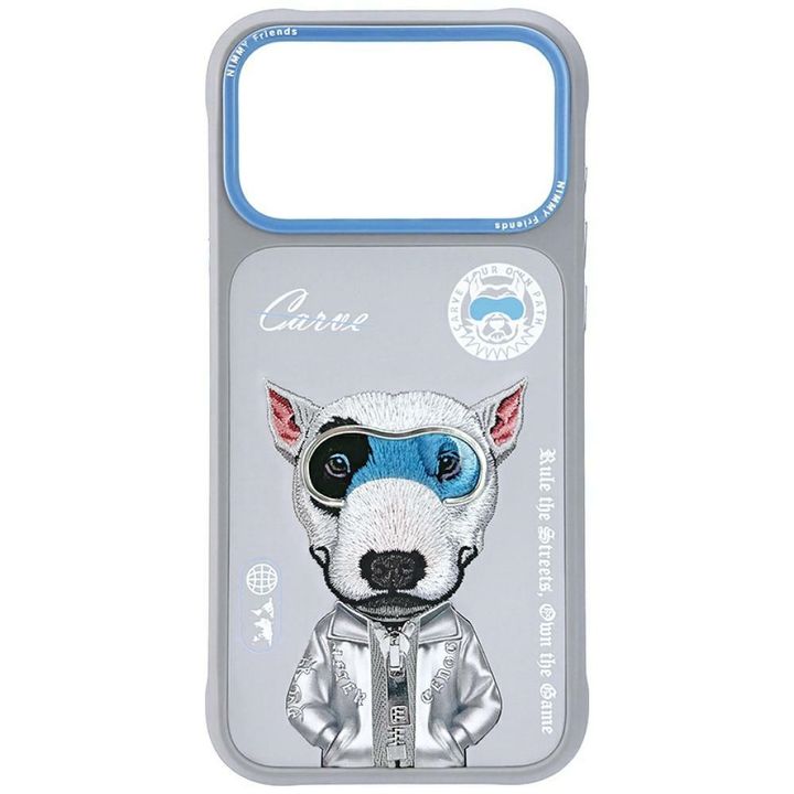 Etui Nimmy Cool&Cute 2.0 Dog do iPhone   17 Pro szary na NearMe.pl