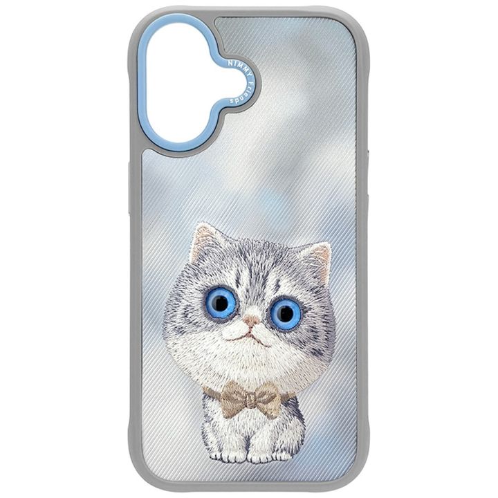 Etui Nimmy Big Eyed Pet 2.0 Cat do       iPhone 17 szary na NearMe.pl