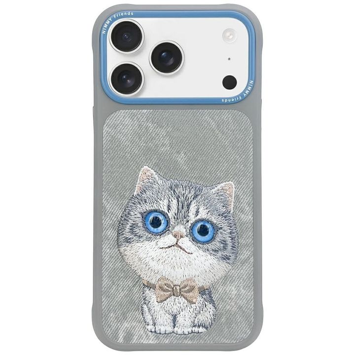 Etui Nimmy Big Eyed Pet 2.0 Cat do       iPhone 17 Pro Max szary na NearMe.pl
