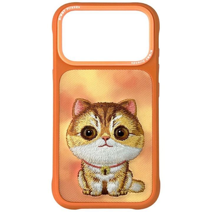 Etui Nimmy Big Eyed Pet 2.0 Cat do       iPhone 17 Pro pomarańczowy na NearMe.pl
