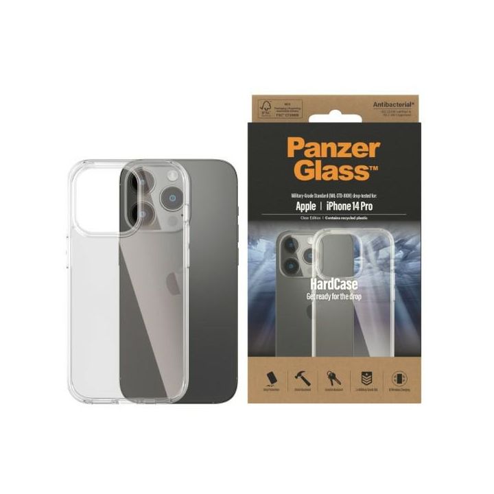 PanzerGlass HardCase iPhone 14 Pro 6,1"Antibacterial Military grade transparent 0402 na NearMe.pl