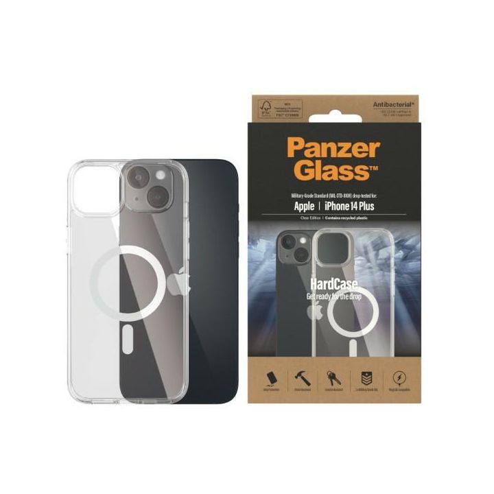 PanzerGlass HardCase iPhone 14 Plus / 15Plus 6.7" MagSafe Antibacterial Military grade transparent 0411 na NearMe.pl