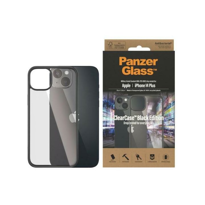PanzerGlass ClearCase iPhone 14 Plus /15 Plus 6,7" Antibacterial czarny/black 0407 na NearMe.pl
