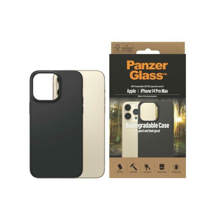 PanzerGlass Biodegradable Case iPhone14 Pro Max 6,7" czarny/black 0420 na NearMe.pl