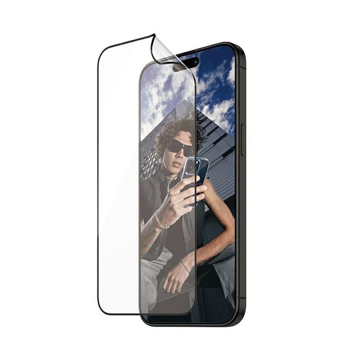 PanzerGlass Matrix D3O UWF iPhone 15 ProMax 6.7" Ultra-Wide-Fit rPET Screen Protection Easy Aligner Included 2820 hybryda na NearMe.pl