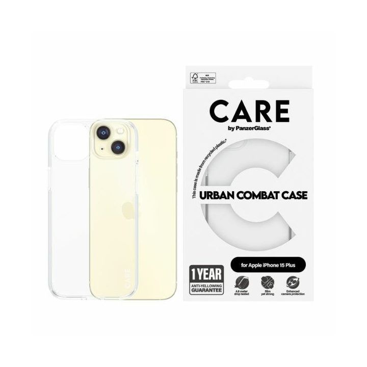 Etui CARE by PanzerGlass Flagship Urban  Combat Case iPhone 15 Plus 6,7"  przezroczysty/transparent 1423 na NearMe.pl
