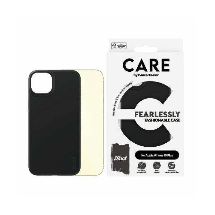 Etui CARE by PanzerGlass Fearlessly      Fashionable Case iPhone 15 Plus 6,7" czarny/black 1431 na NearMe.pl