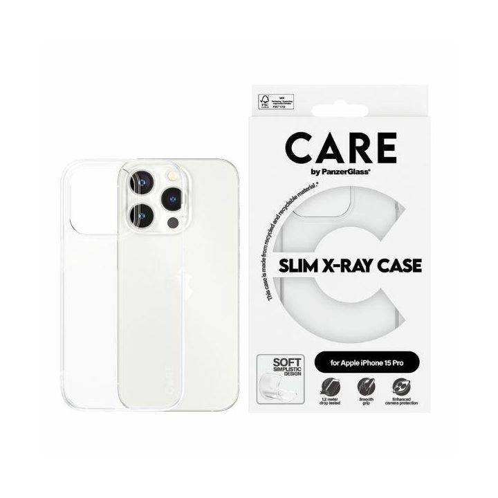 Etui CARE by PanzerGlass Slim X-Ray Case iPhone 15 Pro 6,1" przezroczysty/transparent 1434 na NearMe.pl