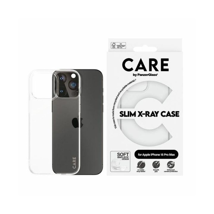 Etui CARE by PanzerGlass Slim X-Ray Case iPhone 15 Pro Max 6,7" przezroczysty/transparent 1436 na NearMe.pl