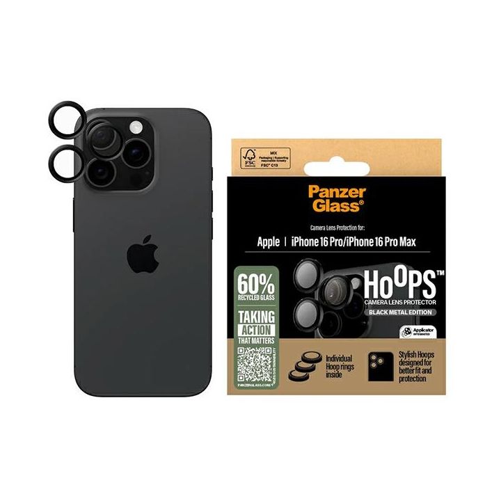 PanzerGlass Hoops Lens Protector iPhone  16 Pro 6.3" / 16 Pro Max 6.9" Black 1284 na NearMe.pl