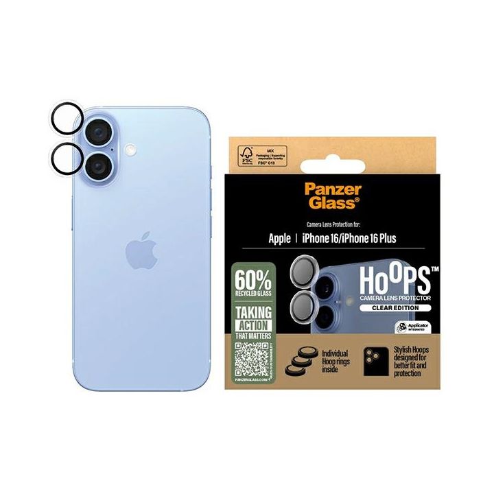 PanzerGlass Hoops Lens Protector iPhone  16 6.1" / 16 Plus 6.7" Transparent 1285 na NearMe.pl