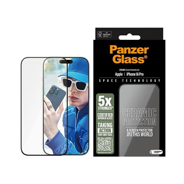 PanzerGlass Ceramic Screen ProtectoriPhone 16 Pro 6.3" Ultra-Wide Fit 2854 na NearMe.pl