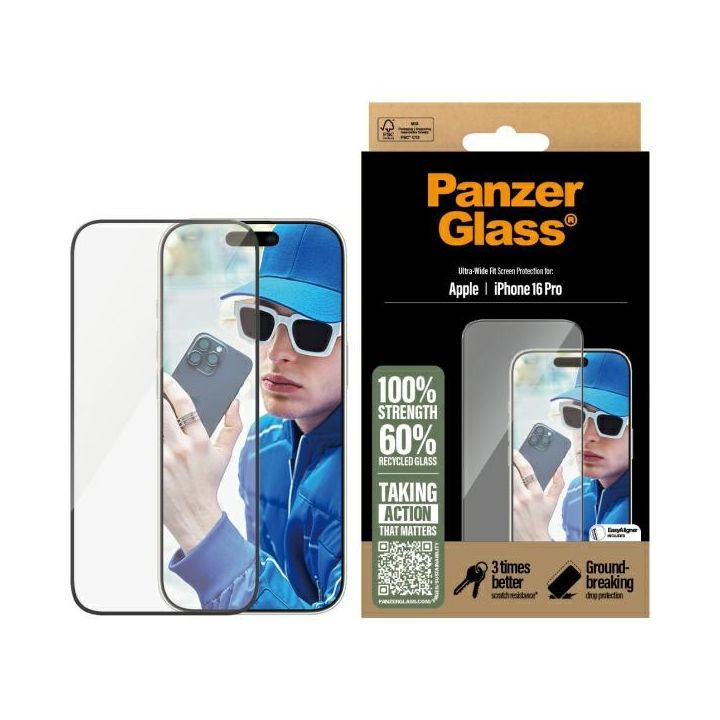 PanzerGlass Screen Protector iPhone 16Pro 6.3" Ultra-Wide Fit 2862 na NearMe.pl