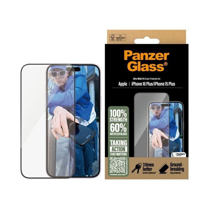 PanzerGlass Screen Protector iPhone 16Plus 6.7" Ultra-Wide Fit 2863 na NearMe.pl