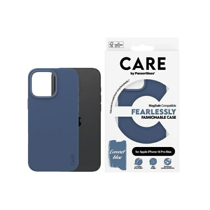 Etui CARE by PanzerGlass Fashion Case    iPhone 16 Pro Max 6.9" niebieski/blue MagSafe 1384 na NearMe.pl