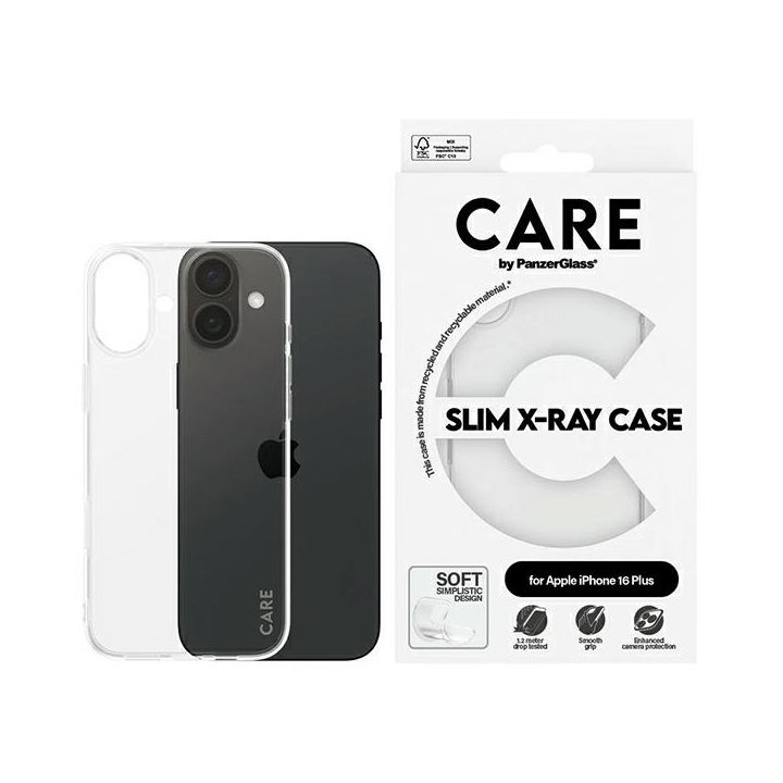 Etui CARE by PanzerGlass X-Ray Soft      Basic Case iPhone 16 Plus 6.7" przezroczysty/transparent 1443 na NearMe.pl