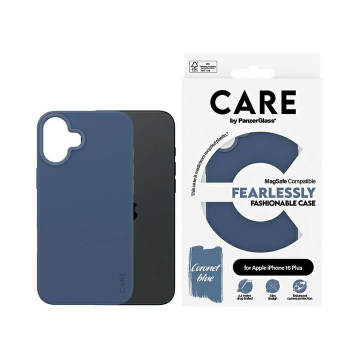 Etui CARE by PanzerGlass Fashion Case    iPhone 16 Plus 6.7" niebieski/blue MagSafe 1383 na NearMe.pl