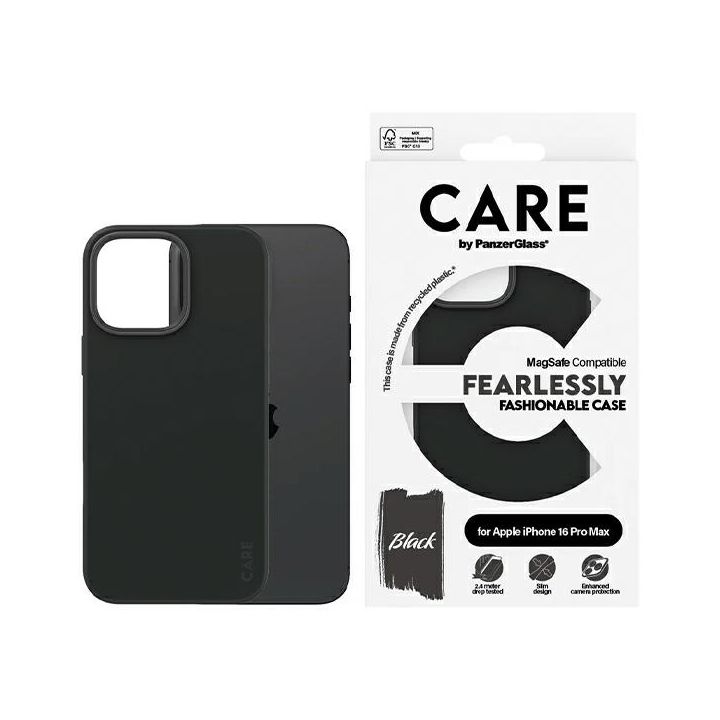 Etui CARE by PanzerGlass Fashion Case    iPhone 16 Pro Max 6.9" czarny/black MagSafe 1380 na NearMe.pl