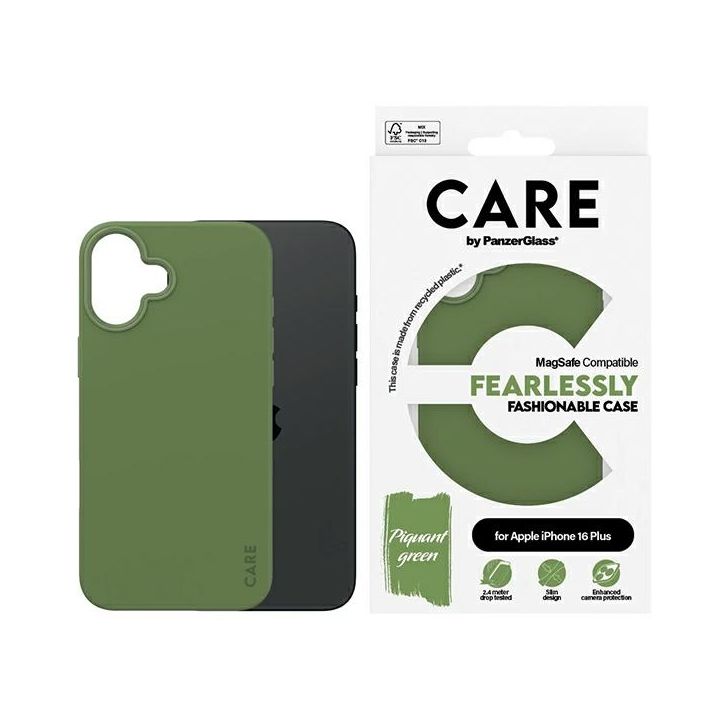 Etui CARE by PanzerGlass Fashion Case    iPhone 16 Plus 6.7" zielony/green MagSafe 1387 na NearMe.pl