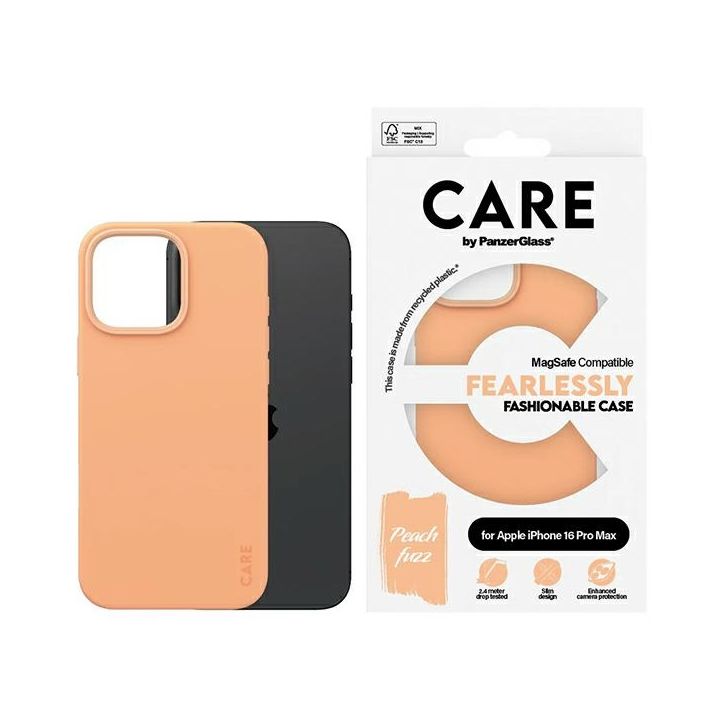 Etui CARE by PanzerGlass Fashion Case    iPhone 16 Pro Max 6.9" brzoskwiniowy/peachy MagSafe 1392 na NearMe.pl