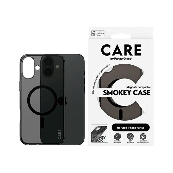 Etui CARE by PanzerGlass Flagship Case   iPhone 16 Plus 6.7" dymny/smokey MagSafe 1351 na NearMe.pl