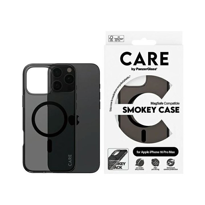 Etui CARE by PanzerGlass Flagship Case   iPhone 16 Pro Max 6.9" dymny/smokey MagSafe 1352 na NearMe.pl
