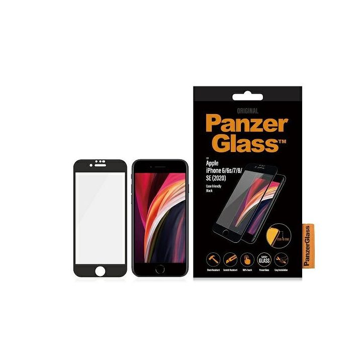PanzerGlass E2E Super+ iPhone 6/6s/7/8/SE 2020 / SE 2022 Case Friendly czarny/black na NearMe.pl