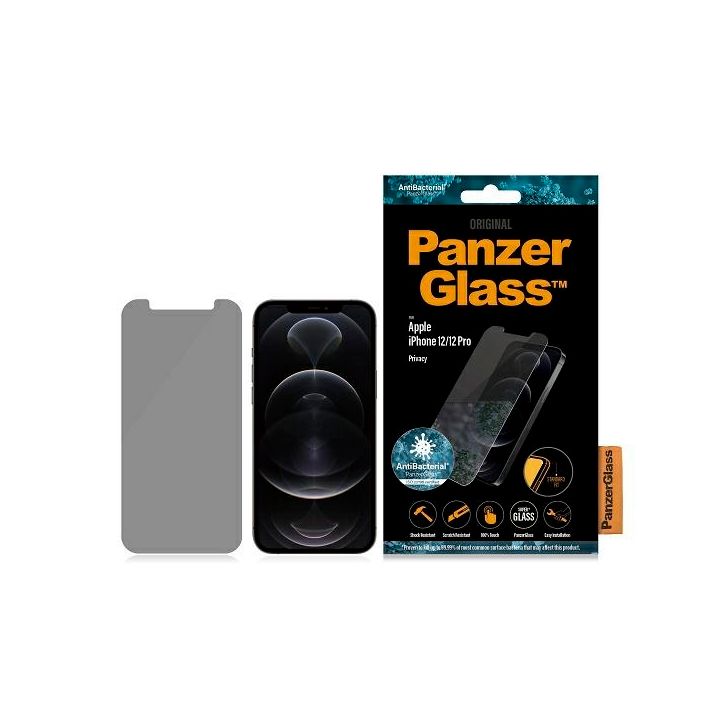 PanzerGlass Standard Super+ iPhone 12/12Pro Privacy Antibacterial na NearMe.pl