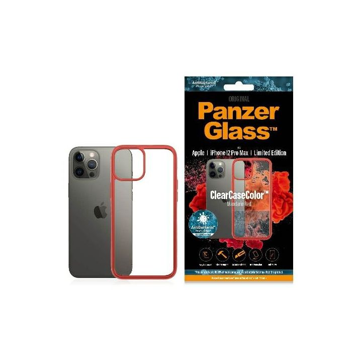 PanzerGlass ClearCase iPhone 12 Pro MaxMandarin Red AB na NearMe.pl