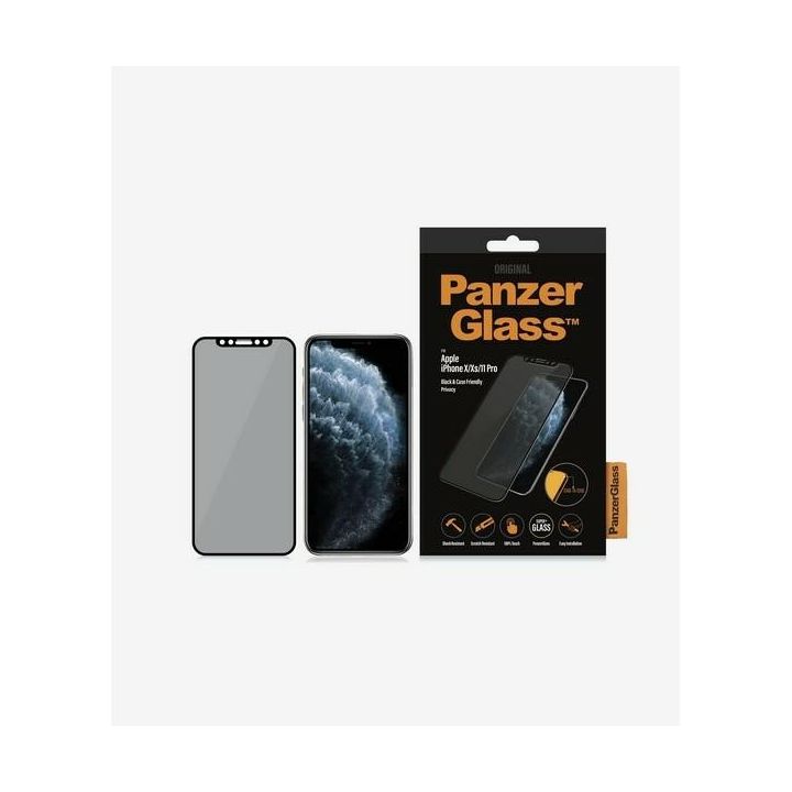 PanzerGlass E2E Super+ iPhone X/XS/11 Pro Case Friendly Privacy czarny/black na NearMe.pl