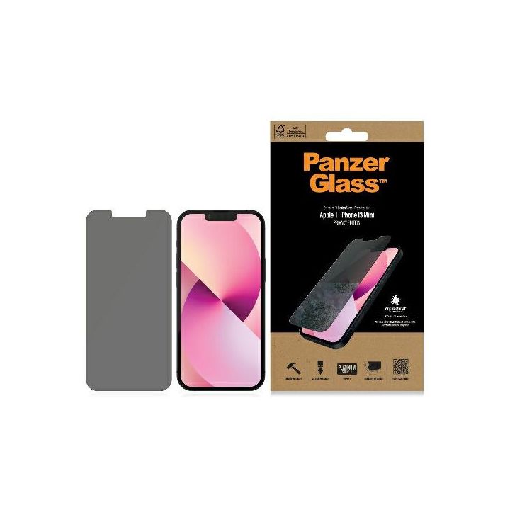 PanzerGlass Standard Super+ iPhone 13Mini 5,4" Privacy Antibacterial P2741 na NearMe.pl