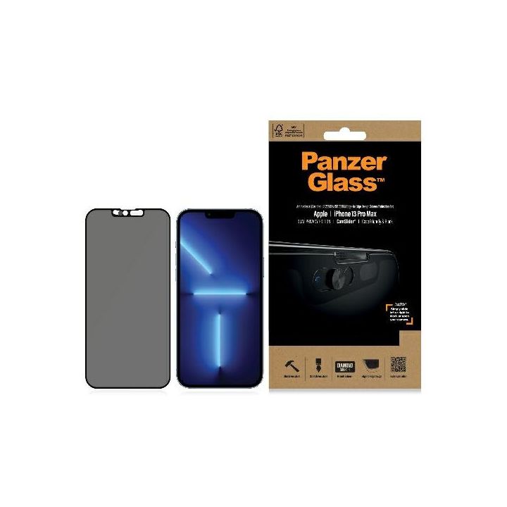 PanzerGlass E2E Microfracture iPhone 13Pro Max 6,7" Case Friendly CamSlider Privacy Antibacterial czarny/black P2749 na NearMe.pl