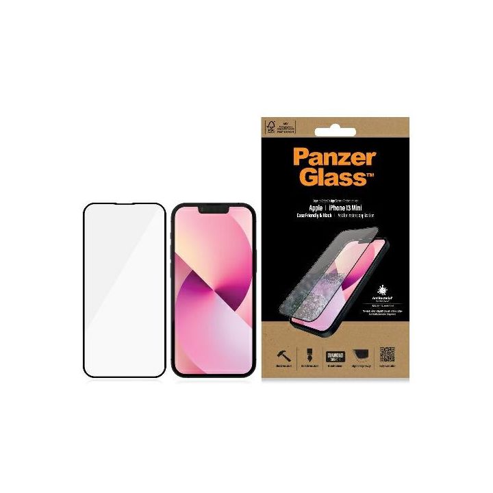 PanzerGlass E2E Microfracture iPhone 13Mini 5,4" Case Friendly AntiBacterial czarny/black Pro2744 na NearMe.pl