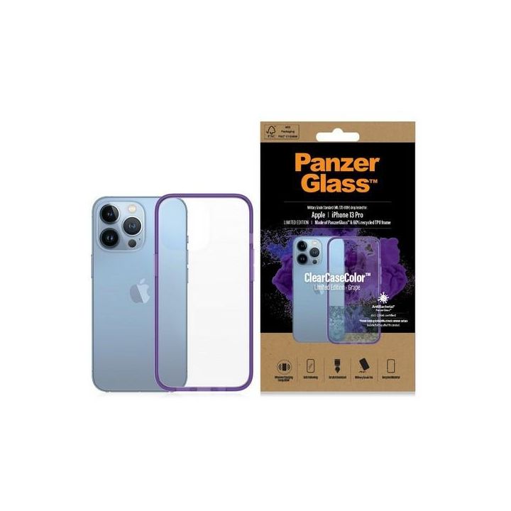 PanzerGlass ClearCase iPhone 13 Pro6.1" Antibacterial Military grade Grape 0337 na NearMe.pl
