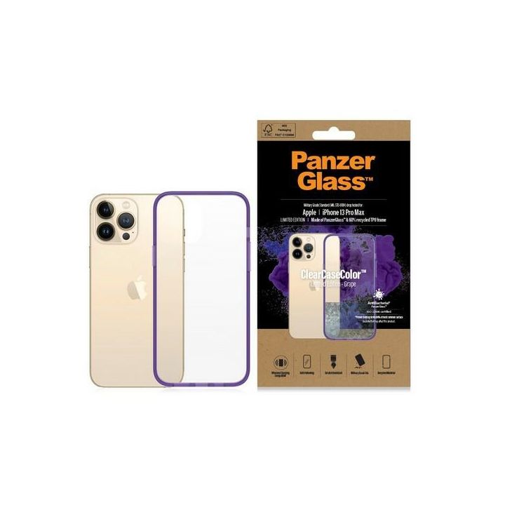 PanzerGlass ClearCase iPhone 13 Pro Max6.7" Antibacterial Military grade Grape 0342 na NearMe.pl