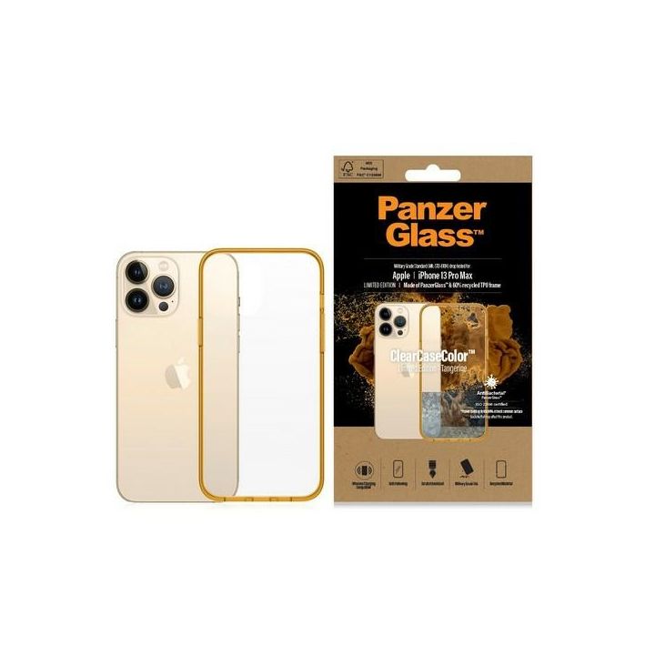 PanzerGlass ClearCase iPhone 13 Pro Max6.7" Antibacterial Military grade Tangerine 0343 na NearMe.pl