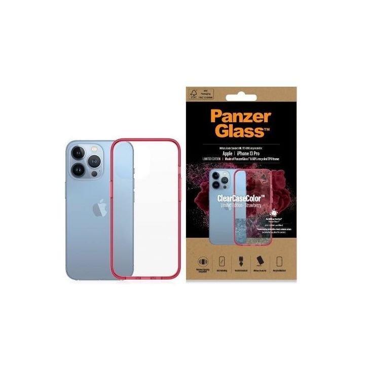PanzerGlass ClearCase iPhone 13 Pro 6,1"Antibacterial Military grade Strawberry 0340 na NearMe.pl