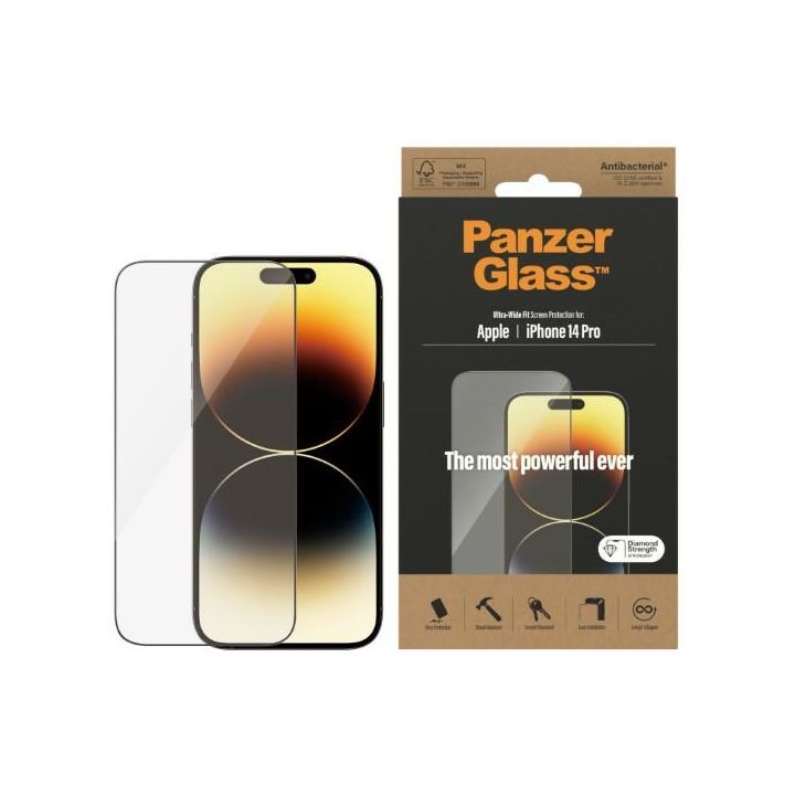 PanzerGlass Ultra-Wide Fit iPhone 14 Pro6,1" Screen Protection Antibacterial 2772 na NearMe.pl