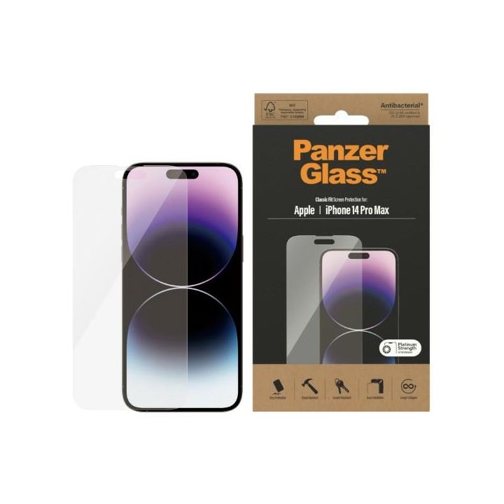 PanzerGlass Classic Fit iPhone 14 ProMax 6,7" Screen Protection Antibacterial 2770 na NearMe.pl