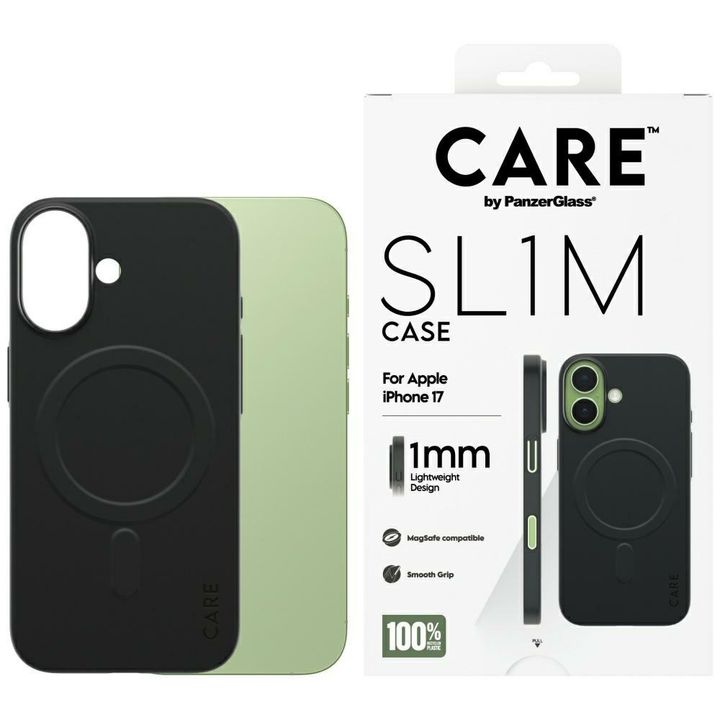 Etui CARE by PanzerGlass SL1M MagSafe do iPhone 17 czarny na NearMe.pl