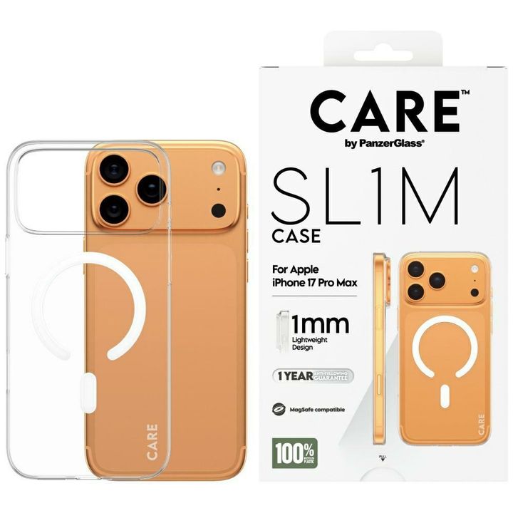 Etui CARE by PanzerGlass SL1M MagSafe do iPhone 17 Pro Max przezroczysty na NearMe.pl